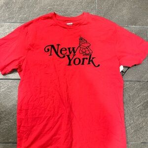 Peanuts Red New York Short Sleeve Tee